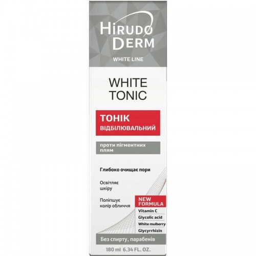 Биокон Тоник для лица Hirudo Derm White Line White Tonic Отбеливающий, 180мл (Біокон)
