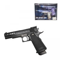 Пистолет, шарики в короб. 24*18*4,5 см.