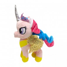 Мʼяка іграшка поні алікорн рожева 33 см