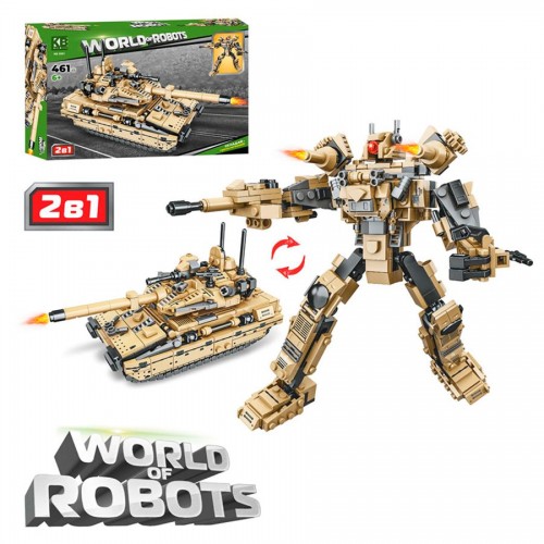 Конструктор 2в1 "World of Robots", 461 дет. (MiC)