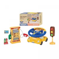 Игровой набор «Руль тигренка» с заправочной станцией и светофором