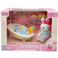 Набір меблів з тваринкою (флоксова фігурка, аксесуари)