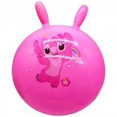 Мяч для фитнеса (фитбол) диаметр 45 см. СТИЧ (РОЗОВЫЙ)