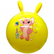 Мяч для фитнеса (фитбол) диаметр 45 см. СТИЧ (ЖЕЛТЫЙ)