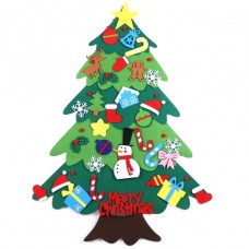 Набір для творчості “Фетрова ялинка”, іграшки на липучках + гірлянда (висота - 95 см)
