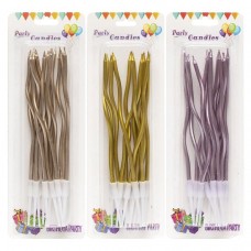 Набор свечей для торта, 12 шт (микс)