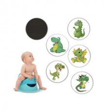 Наліпки для привчання дитини до горщика Діно (5 шт.)
