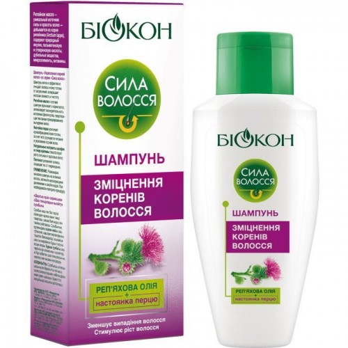 Біокон Шампунь Сила Волос укрепления корней волос, 215мл (Біокон)