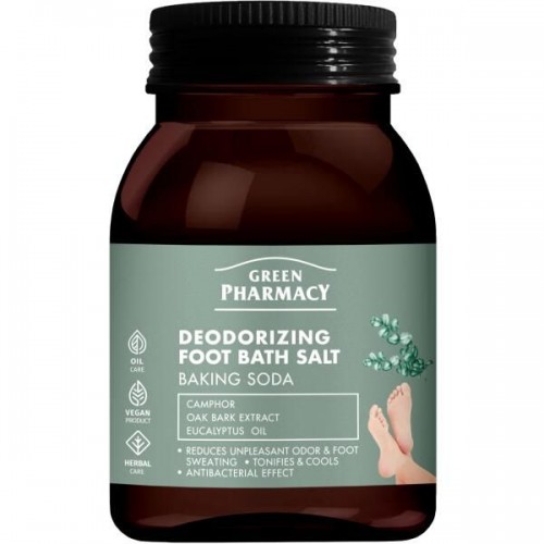 Green Pharmacy Сіль для ванни ніг Deodorizing Foot Bath Salt Дезодоруюча, 400г (Green Pharmacy)