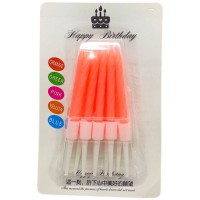 Свічки неонові, 7 см (ПОМАРАНЧЕВІ)