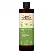 Green Pharmacy Міцелярна вода 3в1 Зелений чай та алое, 500мл