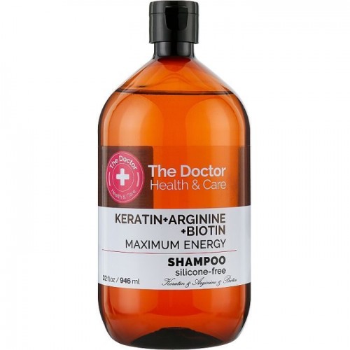 The Doctor Health & Care Шампунь Keratin + Arginine + Biotin Maximum Energy, 355мл (The Doctor Health & Care)