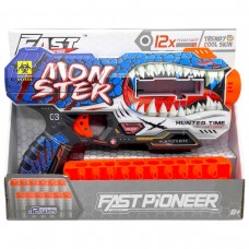 Іграшковий пістолет (бластер) з мʼякими патронами (28х17 см, коробка - 28х6,5х22 см)