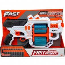 Іграшковий пістолет (бластер) з мʼякими патронами (31,5 х 18,5 см, коробка - 38х6,5х28 см)