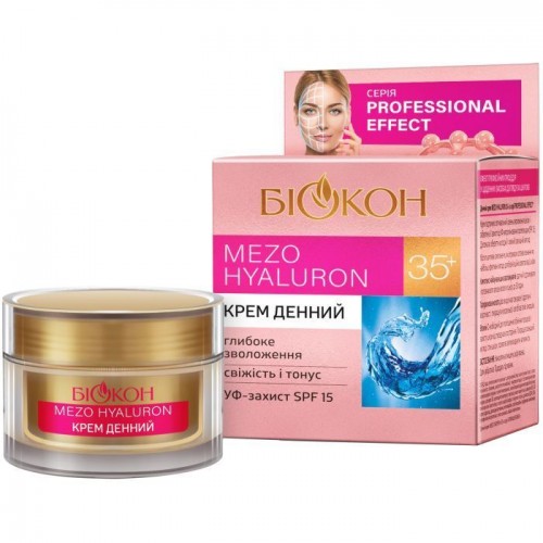Биокон Крем для лица Professional Effect Mezo Hyaluron 35+ Дневной, 50мл (Біокон)