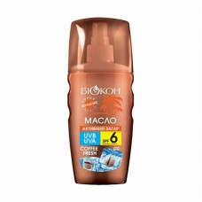 Биокон Средство для загара Масло Активный загар Кофе фреш SPF-6, 160мл