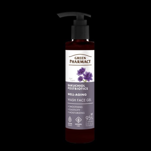 Green Pharmacy Гель для умывания Бакучиол + Постбиотики, 200мл (Green Pharmacy)
