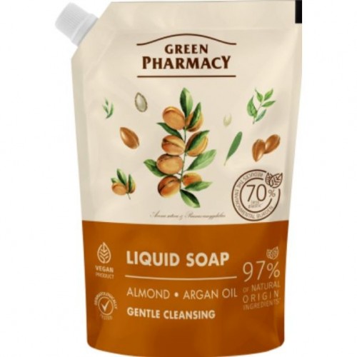 Рідке мило "Мигдаль та арганова олія. Green Рharmacy" дой-пак 460 мл (Green Pharmacy)