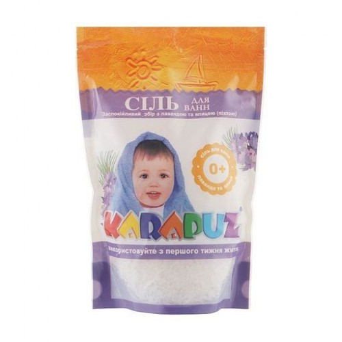 Карапуз Соль для ванн Пихта и лаванда, с рождения, 500г (Карапуз)