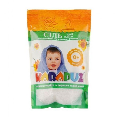 Карапуз Соль для ванн с чередой, с рождения, 500г (Карапуз)