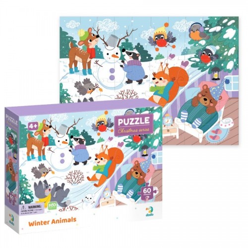 Пазл «Зимові тваринки» (Dodo)