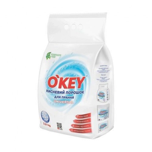 OKEY Універсальний кисневий порошок для прання, 2.8кг (OKEY)