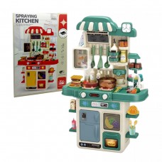 Кухня з посудом та аксес.батар.муз.світло.пар.тече вода. кор.52*13,5*35 см.