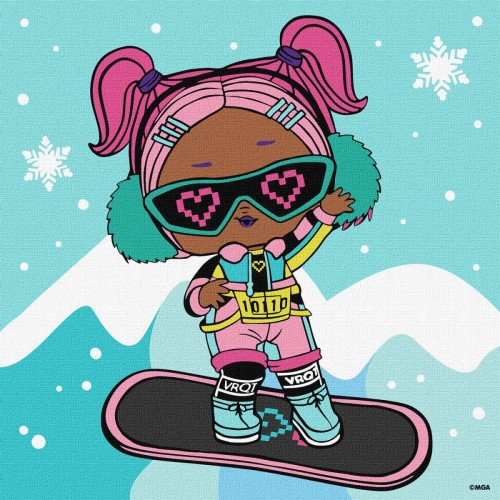 Картина за номерами "L.O.L. Surprise! Jolly Vibes. V.R.Q.T." 25х25 см (Ідейка)