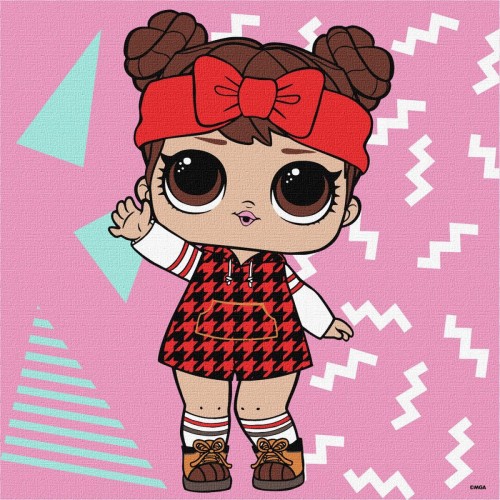 Картина за номерами "L.O.L. Surprise! Winter chill. 12" 25х25 см (Ідейка)