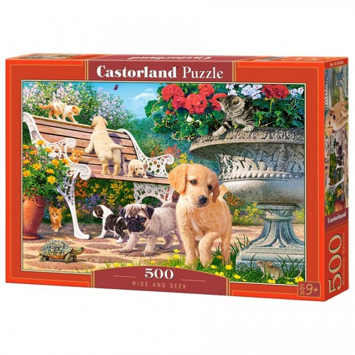 Пазли "Цуценята в парку", 500 елем. (Castorland)