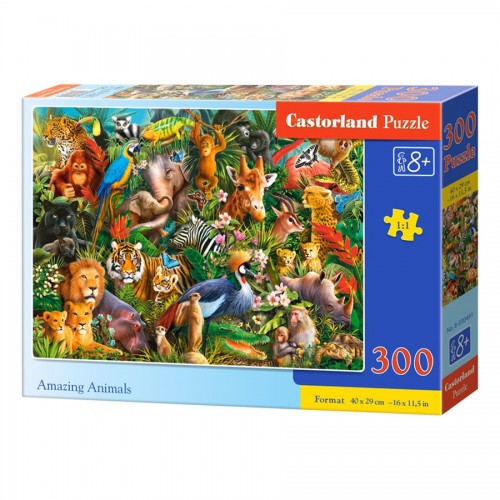 Пазли "Дивовижні звірі", 300 елементів (Castorland)