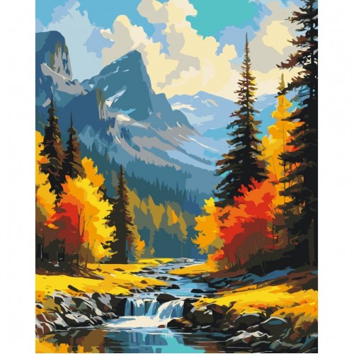 Картина за номерами "Гірський краєвид" 40x50 см (art craft)