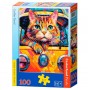 Пазли "Подорож на котячому автобусі" 100 елементів (Castorland)