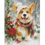 Алмазная мозаика - "Счастливая собачка" ©art_selena_ua, 40х50см (Ideyka)