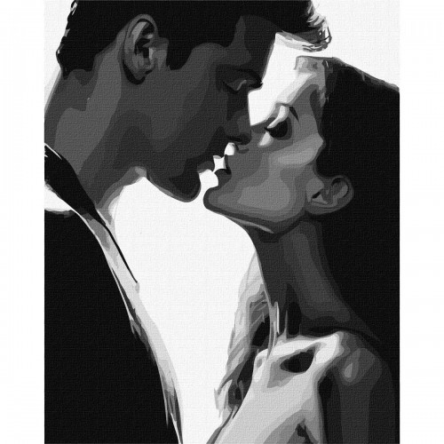 Картина за номерами "Ніжний поцілунок" 40х50 см (Ідейка)