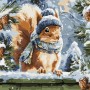 Картина за номерами - "Зимове білченя" ©art_selena_ua, 40х40см (Ideyka)
