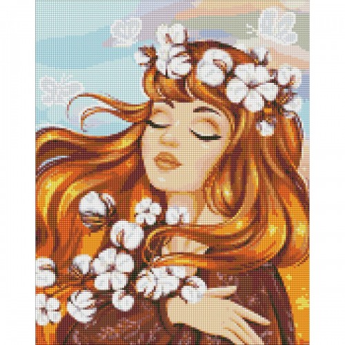 Алмазна мозаїка "Вогняна ніжність" 40х50см (Ідейка)