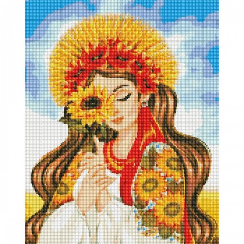 Набір з алмазною мозаїкою "Сонячний промінь" 40х50см (Ідейка)