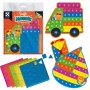 Набір для творчості зі плюшевою мозаїкою «Транспорт» укр (Vladi Toys)
