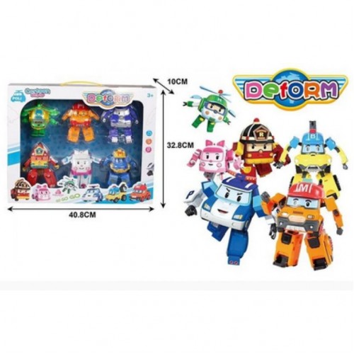 Набір трансформерів 381 D Робокар Полі в коробці (MiC)