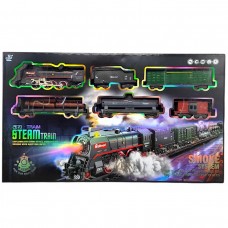 Залізниця (6 вагонів, дорога 99х185 см, підсвічування, парогенерація)