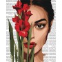 Картина за номерами - "Барвиста поезія: Червоні гладіолуси" ©art_selena_ua, 40х50см (Ideyka)