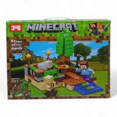 Конструктор Minecraft 248 деталей, 2в1, герої, в коробці