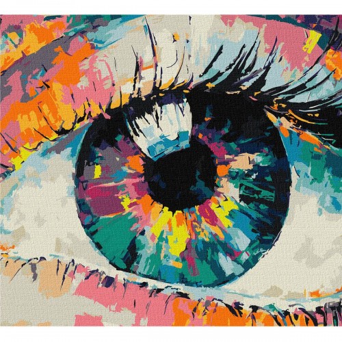 Картина по номерам "Радужный взгляд" (Ідейка)