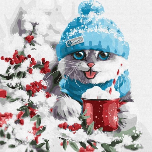 Картина по номерам "Рождественское настроение" ★★★★★ (Ідейка)