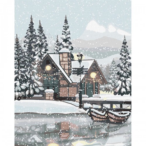 Картина по номерах "Сніжна тиша" 40х50 см (Ідейка)