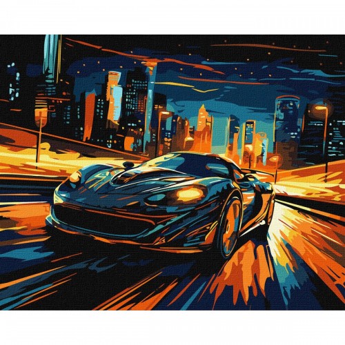 Картина за номерами "Нічне місто" 40х50 см (Ідейка)