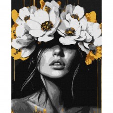 Картина по номерам с красками металлик 