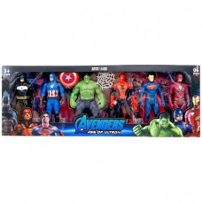 Набір героїв (6 фігурок, підсвічування, середня висота фігурки 15 см, рухомі кінцівки, аксесуари)