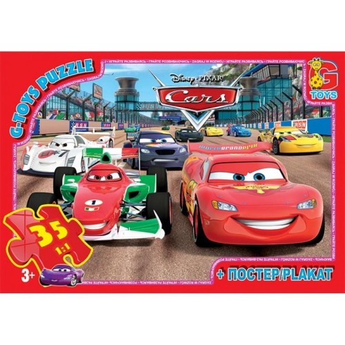 Пазлы "Тачки", 35 эл (Gtoys)